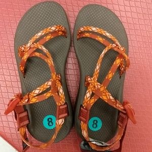 CHACO Chaco Z/Cloud X Red-Orange Classic Sandals